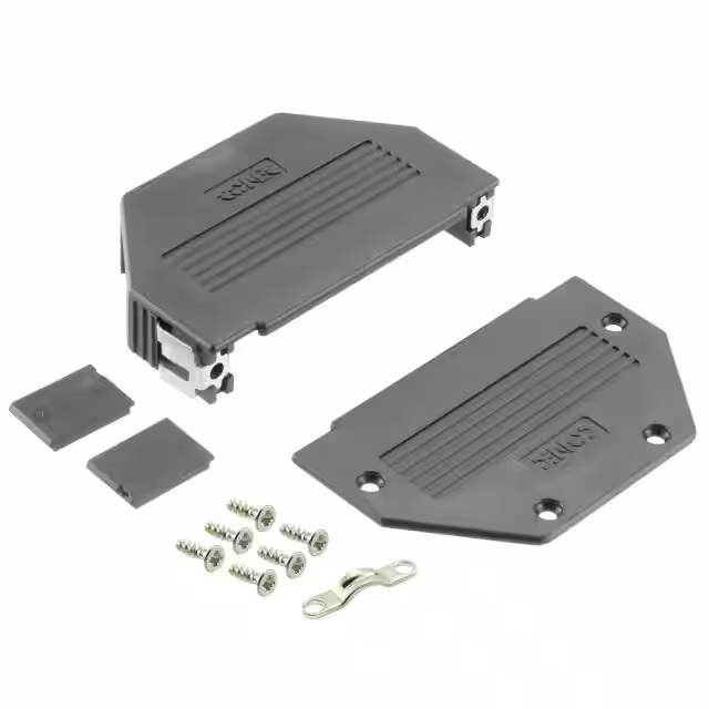 16-001840E Conec  Capots de connecteurs D-Sub en forme de D